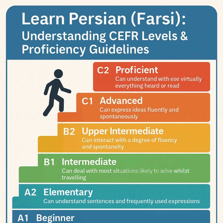 Learn Persian (Farsi): Understanding CEFR Levels & Proficiency Guidelines