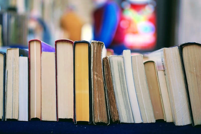 Old library bookshelves